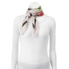 Dana Buchman Tulip Border Square Scarf, Women's, Dark Beige