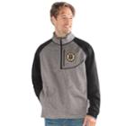 Men's Boston Bruins Mountain Trail Pullover Fleece Jacket, Size: Medium, Black