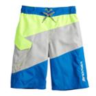 Boys 8-20 Zeroxposur Summerfest Swim Trunks, Size: Medium, Yellow