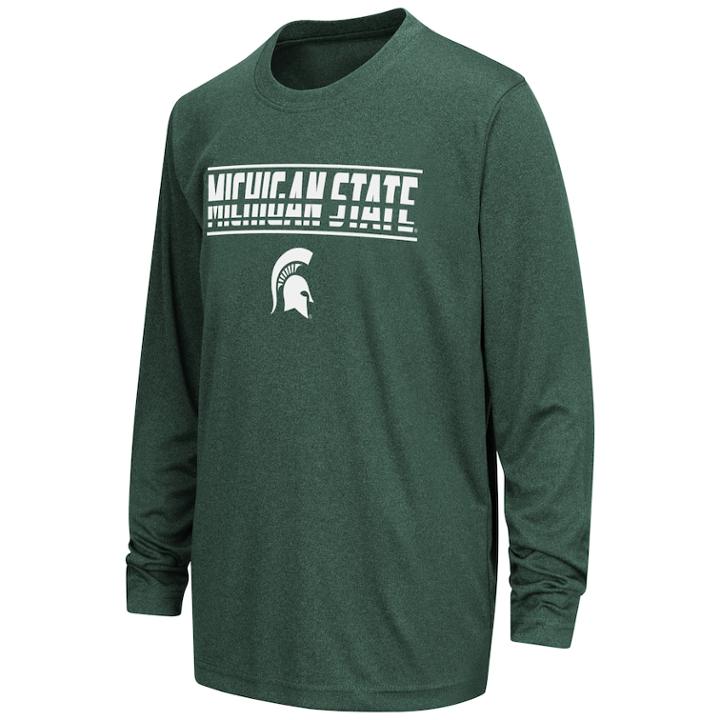 Boys 8-20 Michigan State Spartans Drone Tee, Size: M(12/14), Dark Green