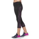 Women's Tek Gear&reg; Contrasting Sides Capris, Size: Medium, Brt Purple