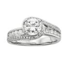 Round-cut Igl Certified Diamond Swirl Engagement Ring In 14k White Gold (3/4 Ct. T.w.), Women's, Size: 8