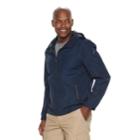 Men's F.o.g. By London Fog Hooded Hipster Jacket, Size: Xxl, Blue (navy)