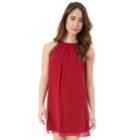 Juniors' Iz Byer High Neck Shift Dress, Teens, Size: Xl, Purple