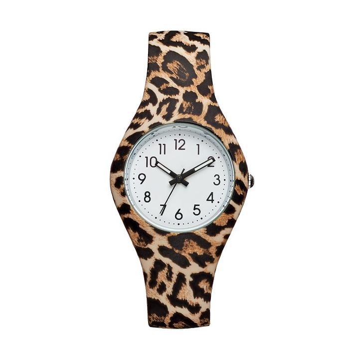 Women's Leopard Print Watch, Size: Medium, Multicolor