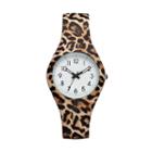 Women's Leopard Print Watch, Size: Medium, Multicolor