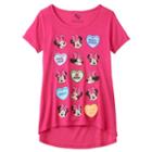 Disney's Minnie Mouse Girls 7-16 Candy Hearts Valentine's Day Graphic Tee, Girl's, Size: Small, Brt Pink