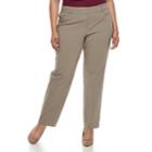 Plus Size Apt. 9&reg; Torie Modern Fit Straight-leg Dress Pants, Women's, Size: 22w Short, Dark Beige
