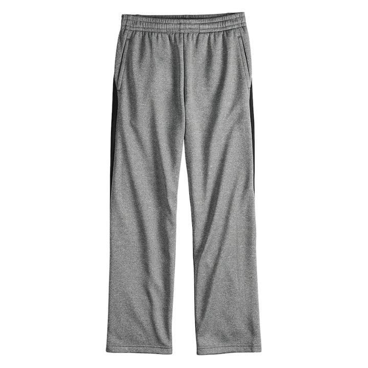 Boys 8-20 Tek Gear&reg; Performance Fleece Pants, Size: Medium, Grey