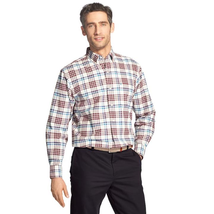 Men's Izod Newport Oxford Classic-fit Button-down Shirt, Size: Xxl, White