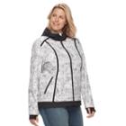 Plus Size Free Country Mock-layer Soft Shell Jacket, Women's, Size: 2xl, White Oth