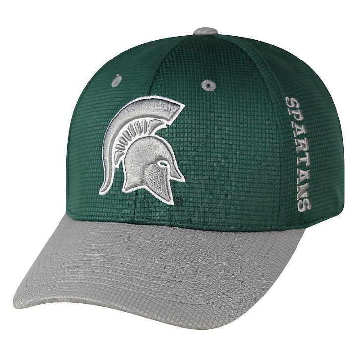 Adult Top Of The World Michigan State Spartans Booster Plus One-fit Cap, Dark Green