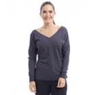 Women's Balance Collection Phoebe Long Sleeve Top, Size: Xl, Med Grey
