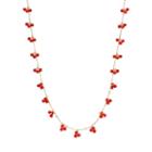 Chaps Bead Long Station Necklace, Women's, Med Orange