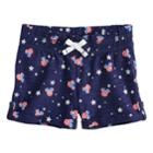 Disney's Minnie Mouse Girls 4-10 Patriotic Print Slubbed Shorts By Jumping Beans&reg;, Size: 8, Blue