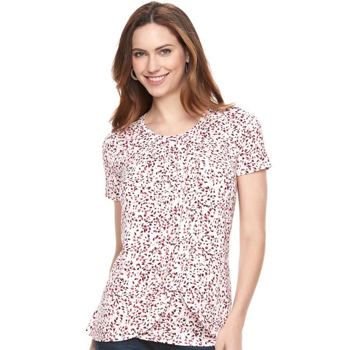 Maternity A:glow Tulip Hem Nursing Tee, Women's, Size: Xl-mat, Med Pink