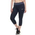Plus Size Nike Dri-fit Essential Crop Capri Leggings, Women's, Size: 1xl, Light Blue