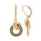 Dana Buchman Interlocking Circle Drop Earrings, Women's, Gold