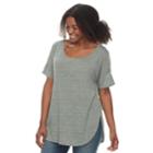 Plus Size Sonoma Goods For Life&trade; Easy Tee, Women's, Size: 3xl, Med Green