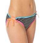 In Mocean Clueless Stripe Bikini Bottoms, Size: Small, Ovrfl Oth