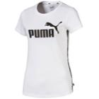 Women's Puma Tape Graphic Tee, Size: Large, White