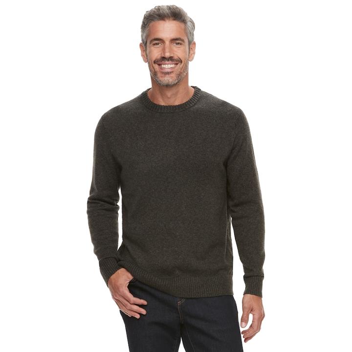 Men's Croft & Barrow&reg; Crew Sweater, Size: Xxl, Green
