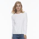 Women's Croft & Barrow&reg; Crewneck Tee, Size: Xs, White