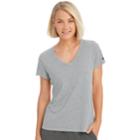 Women's Champion Authentic Burnout Short Sleeve Tee, Size: Xl, Dark Grey