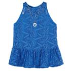 Girls 7-16 Iz Amy Byer Crochet Lace Cut-away Peplum Top, Girl's, Size: Xl, Light Blue