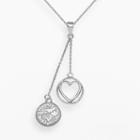 Logoart Toronto Blue Jays Beloved Sterling Silver Linear Pendant, Women's, Size: 18, Grey