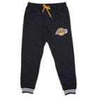 Men's Unk Los Angeles Lakers Speckled Fleece Jogger Pants, Size: Xxl, Black