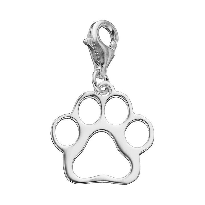 Personal Charm Sterling Silver Paw Print Charm, Women's