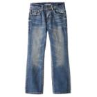 Boys 8-20 Flypaper Embossed Slim Boot Jeans, Boy's, Size: 12, Med Blue