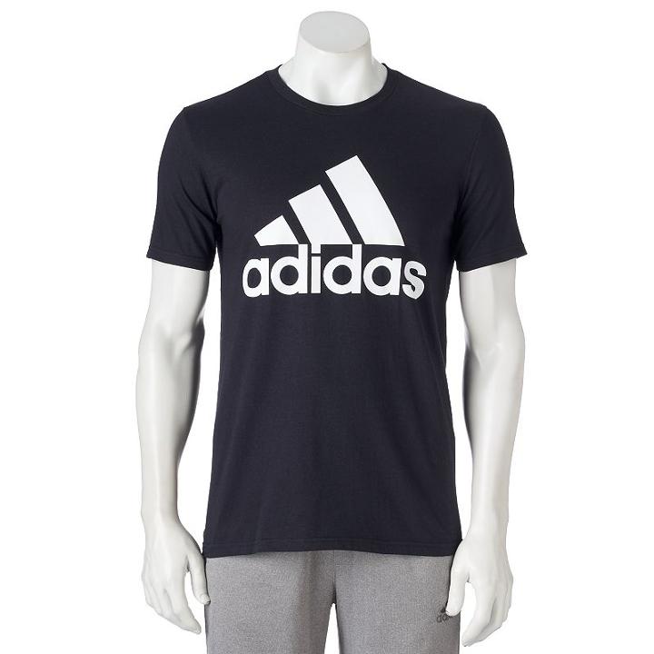 Men's Adidas Classic Tee, Size: Medium, Black
