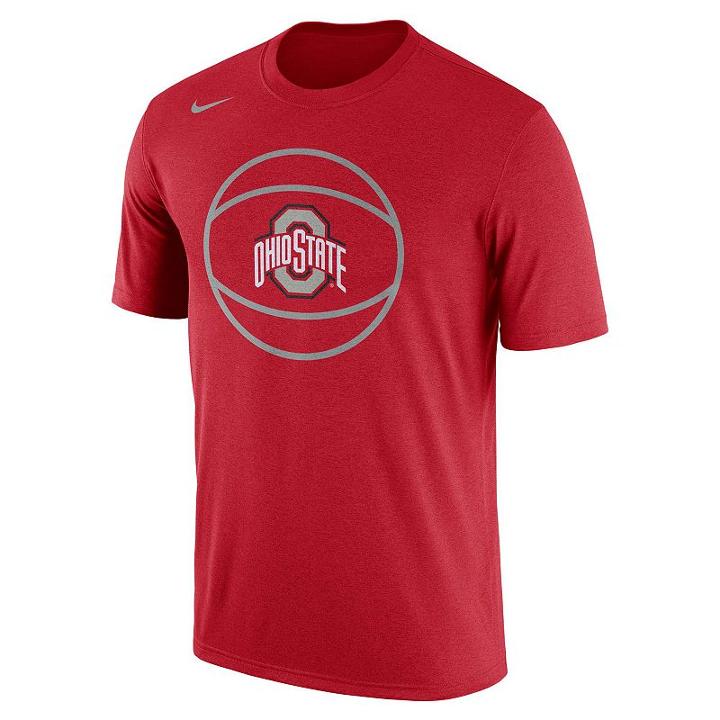 Men's Nike Ohio State Buckeyes Legend Basketball Tee, Size: Small, Orange Oth