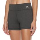 Women's Fila Sport&reg; Tru-dry High-waist Fitted Performance Shorts, Size: Medium, Light Grey