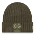 Adult New Era Green Bay Packers Salute To Service Beanie, Men's, Brown
