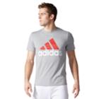Men's Adidas Classic Tee, Size: Small, Med Grey