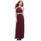 Juniors' Speechless Embellished Lace Cut-out Evening Gown, Teens, Size: 5, Dark Red