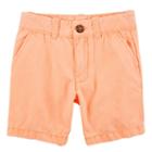 Toddler Boy Carter's Flat Front Shorts, Size: 3t, Orange