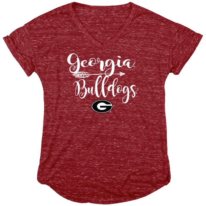 Women's Georgia Bulldogs Magnolia Tee, Size: Medium, Red