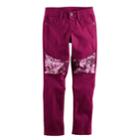 Girls 4-12 Sonoma Goods For Life&trade; Sequin Stretch Skinny Sateen Jeans, Size: 8, Med Purple