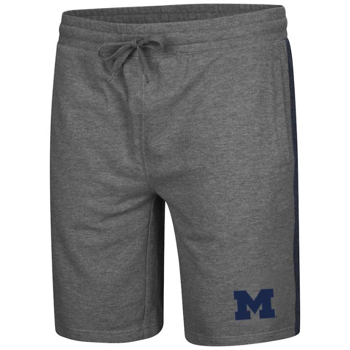 Men's Colosseum Michigan Wolverines Sledge Ii Terry Shorts, Size: Large, Oxford