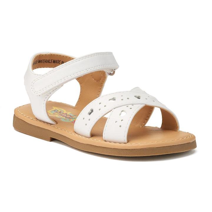 Rachel Shoes Allison Toddler Girls' Sandals, Girl's, Size: 11, White Oth