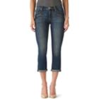 Women's Rock & Republic&reg; Kendall Cuffed Capri Jeans, Size: 12, Med Blue
