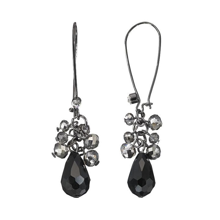Simply Vera Vera Wang Bead Cluster Drop Earrings, Women's, Oxford