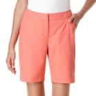 Women's Grand Slam Solid Golf Shorts, Size: 14, Med Pink