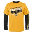 Boys 8-20 Pittsburgh Penguins First Line Tee Set, Size: S 8, Gold