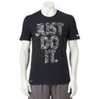 Men's Nike Dri-fit Just Do It Performance Tee, Size: Small, Grey (charcoal)