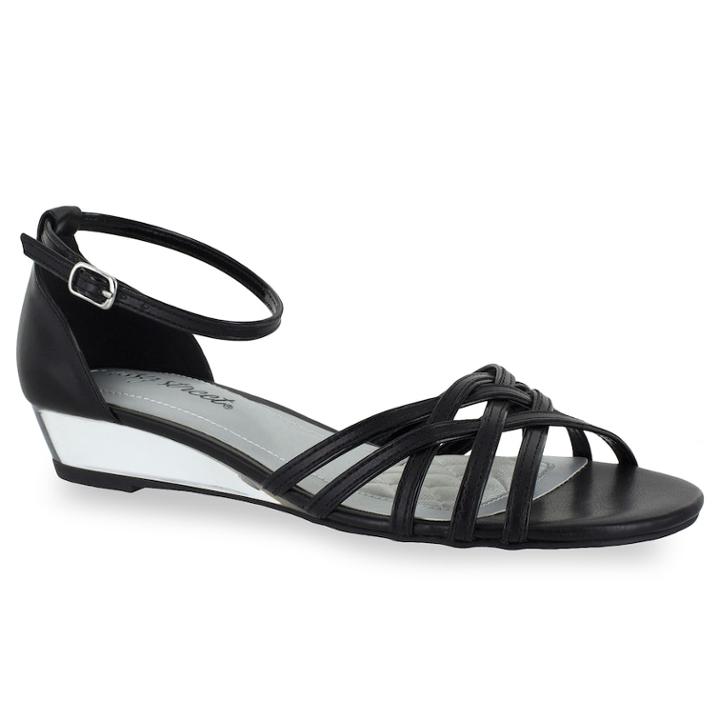 Easy Street Tarrah Women's Dress Sandals, Size: Medium (8), Grey (charcoal)